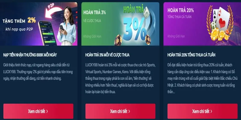 Các chương trình khuyến mãi hấp dẫn tại VP88 Link Vào